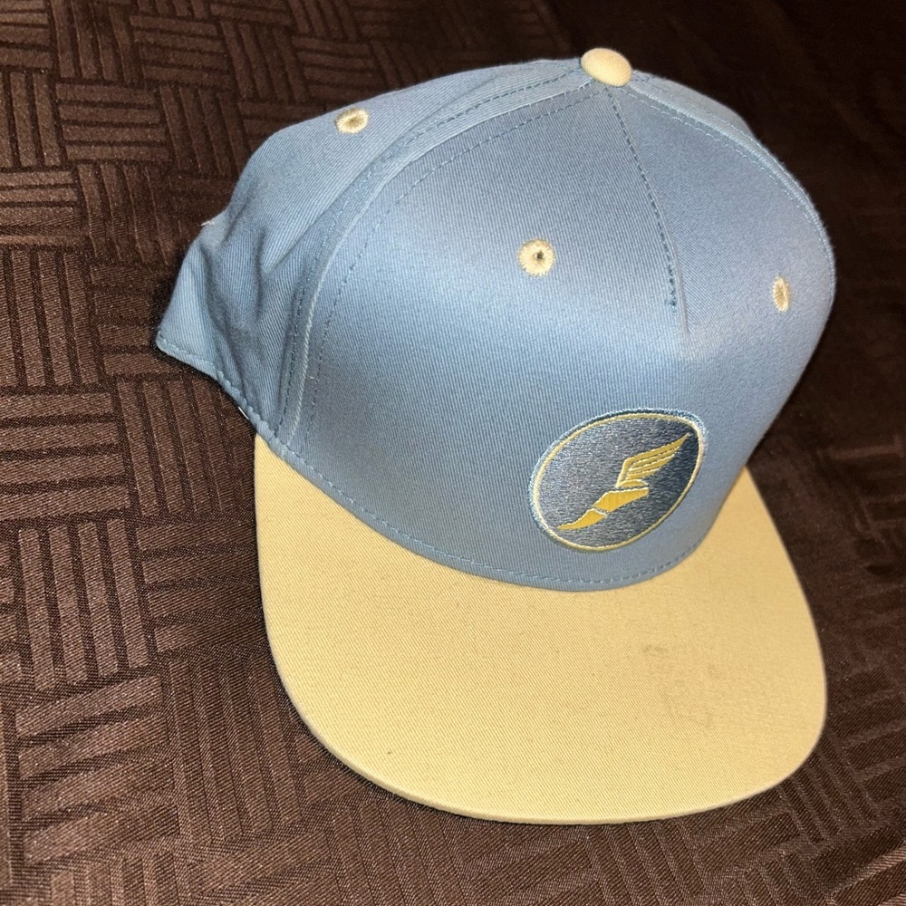 Baby blue hat